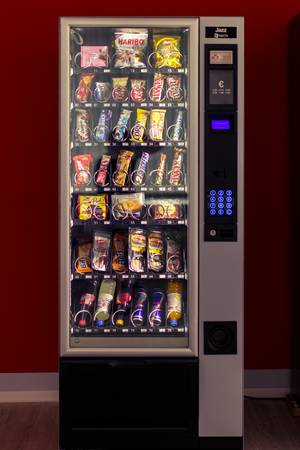 Crane National 167 40-selection snack vending machine for sale